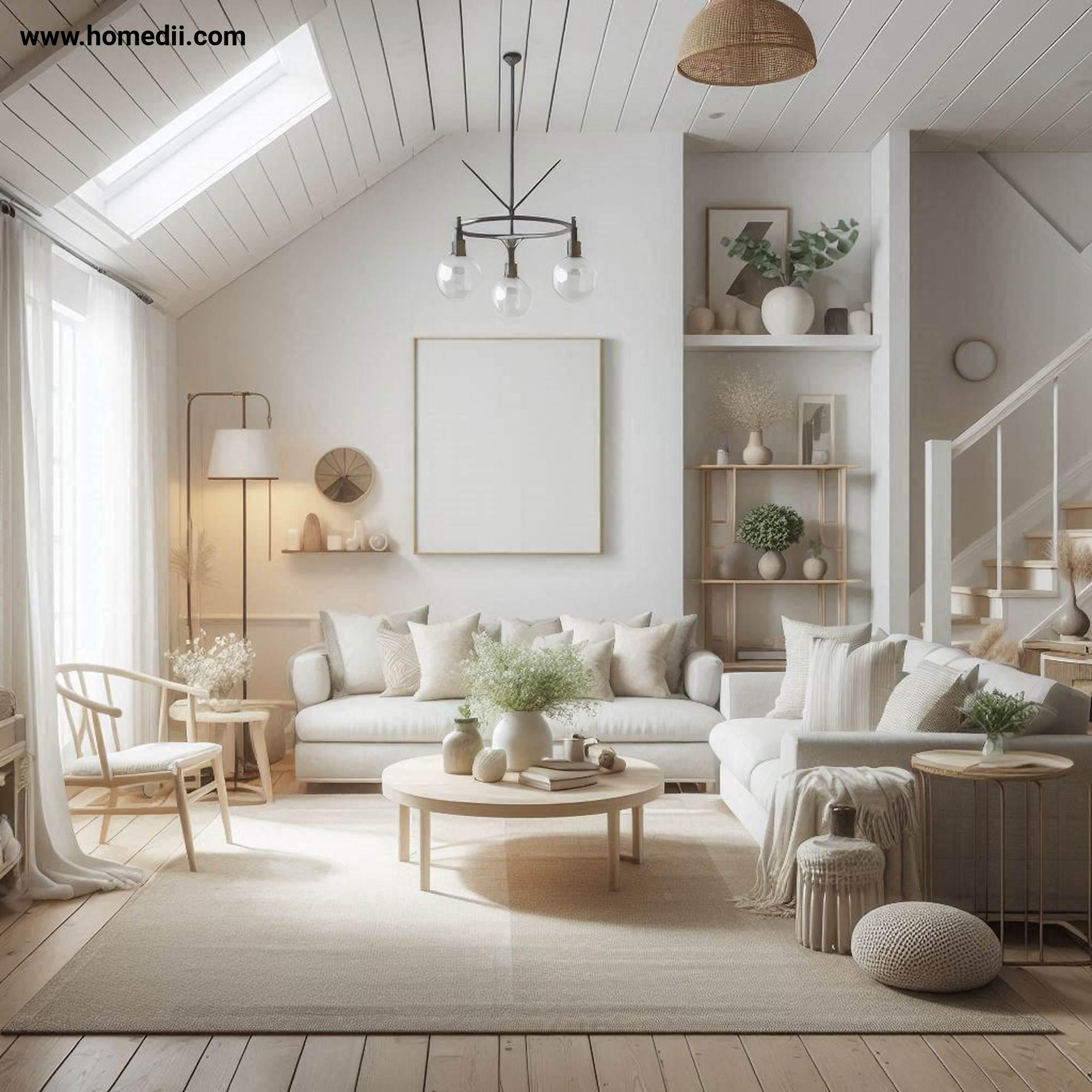 Farmhouse Living Room - Start With A Neutral Color Palette with White, Beige, Soft Gray, Neutral Palette!