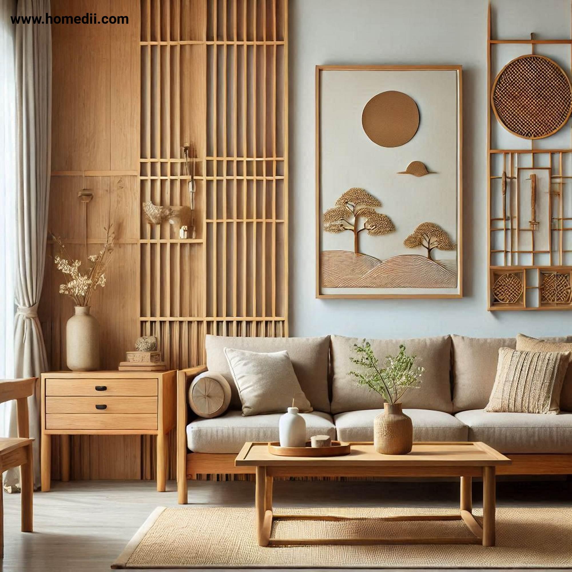 japandi living room refresh - Invest In Key Furniture Pieces with Wooden Furniture, Sleek Sofa, Natural Upholstery!