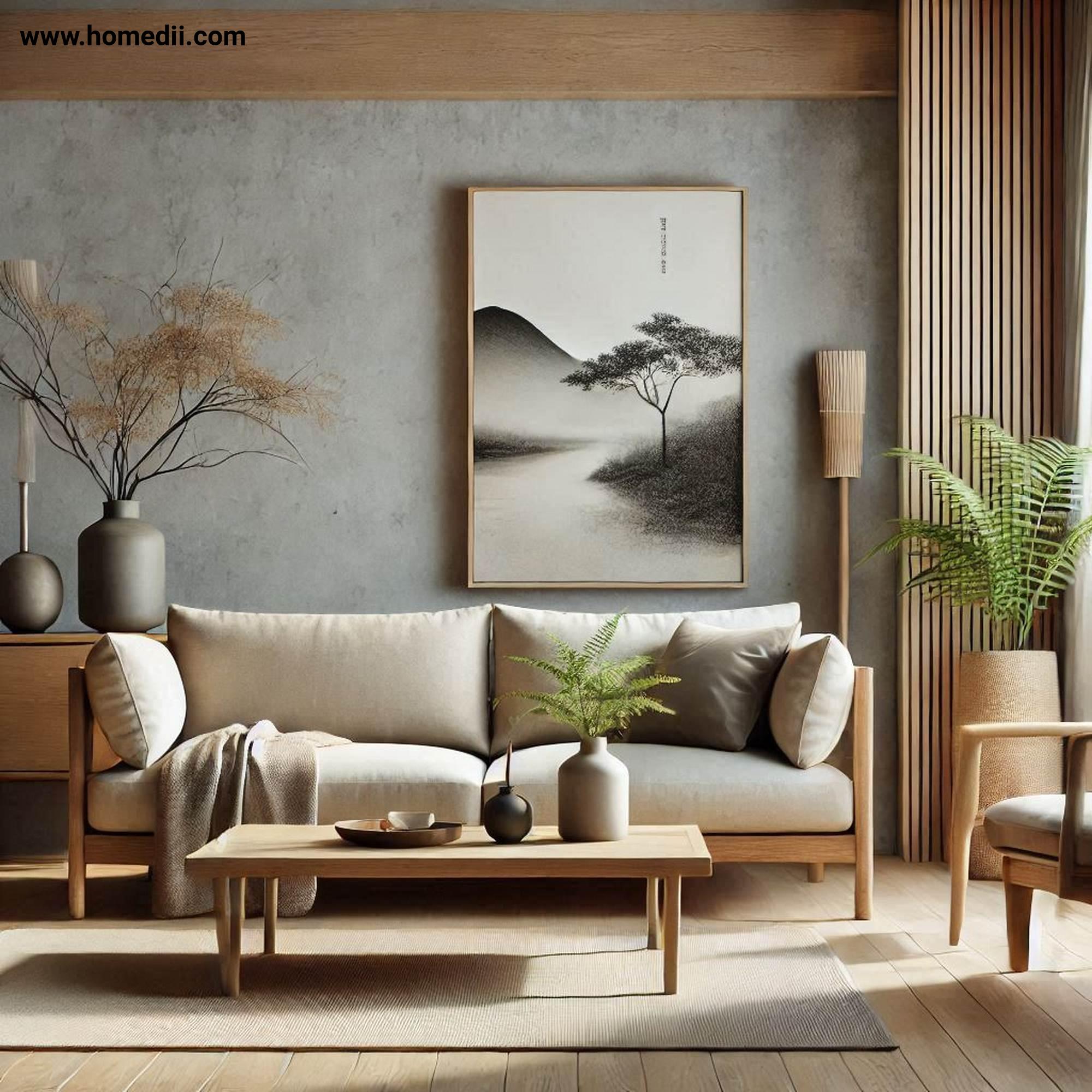 japandi living room refresh - Invest In Key Furniture Pieces with Wooden Furniture, Sleek Sofa, Natural Upholstery!