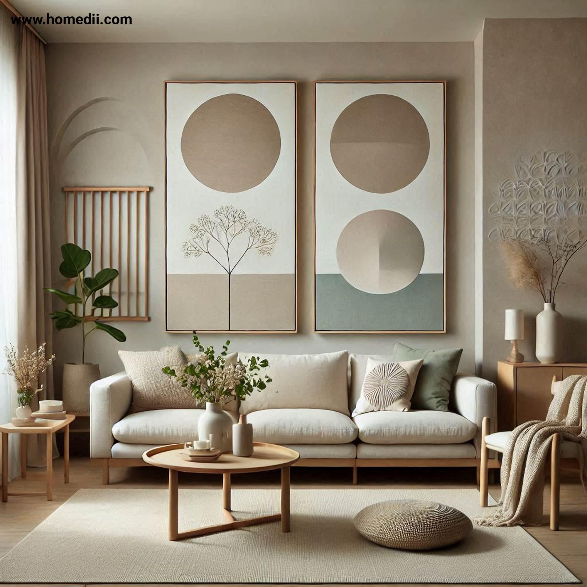 japandi living room refresh - Update Your Color Palette with Beige, Warm Grays, Soft Whites, Sage Green, Muted Blue!