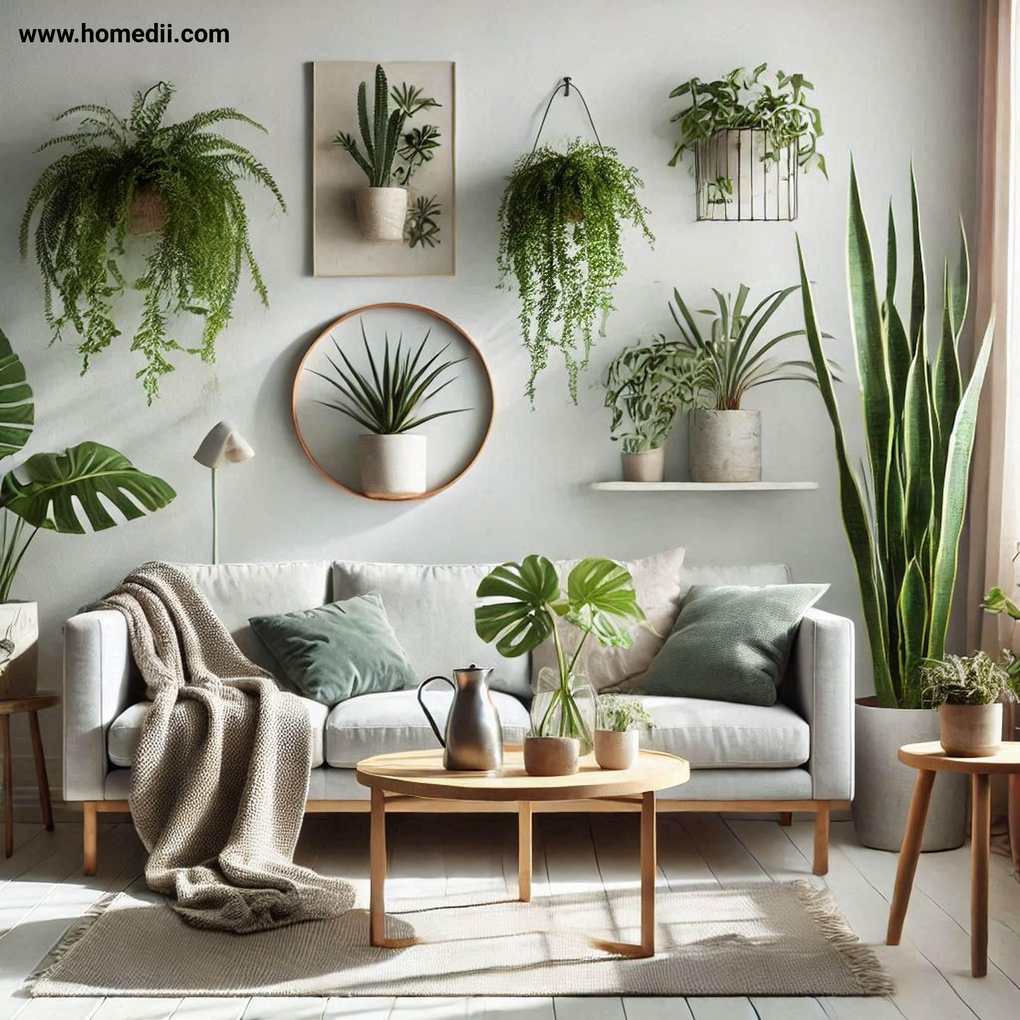 Scandinavian Living Toom - Add Greenery With Plants with Plants, Snake Plants, Ferns, Succulents, Greenery, Indoor Garden!