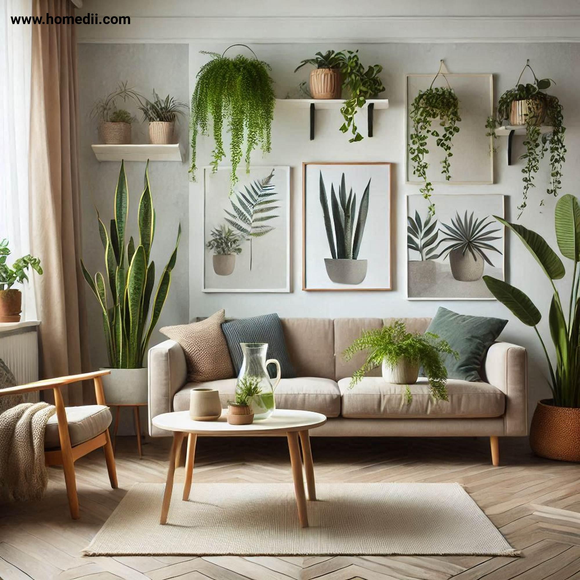 Scandinavian Living Toom - Add Greenery With Plants with Plants, Snake Plants, Ferns, Succulents, Greenery, Indoor Garden!