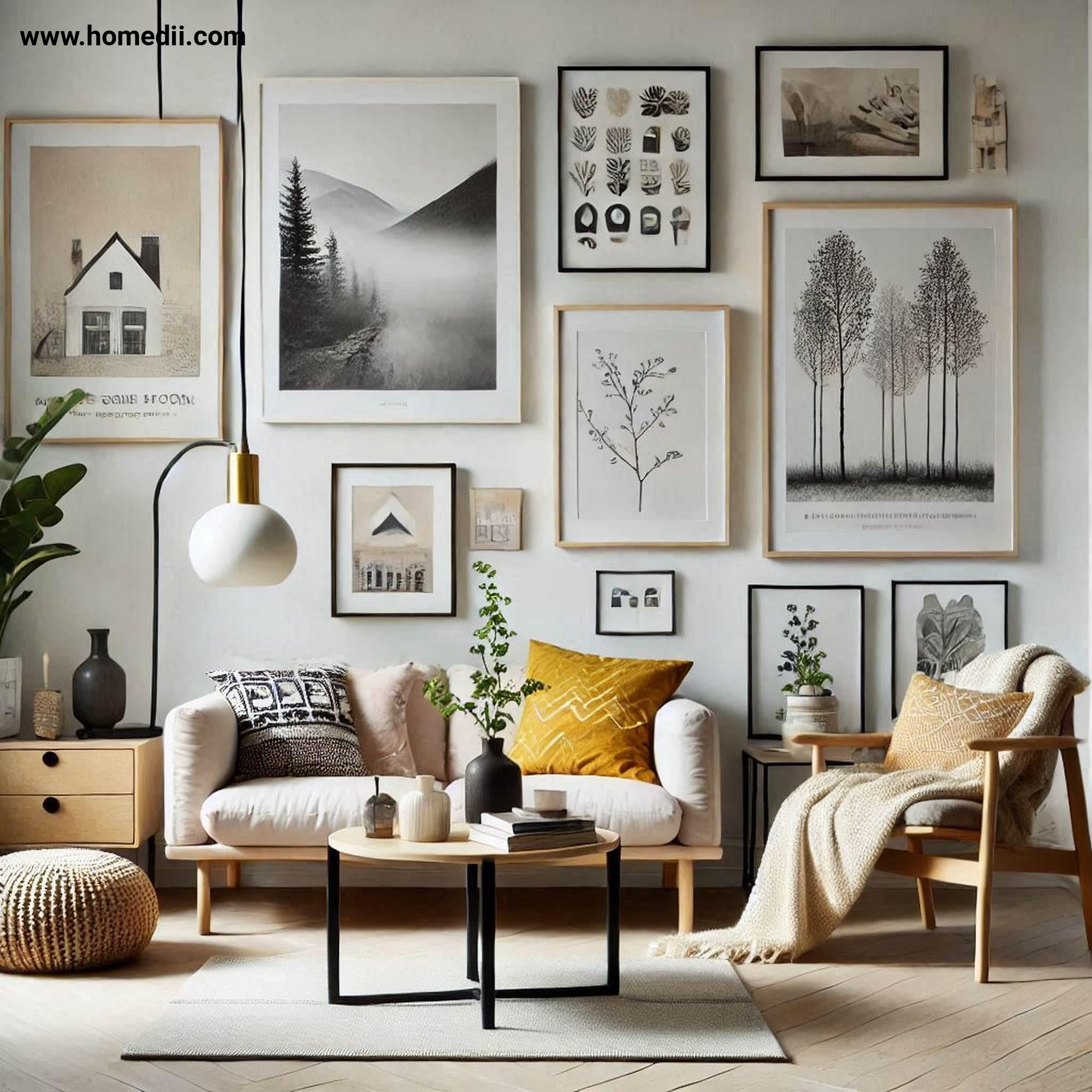 Scandinavian Living Toom - Incorporate Art And Personal Touches with Art, Personal Touches, Paintings, Photographs, Prints, Personal Items!