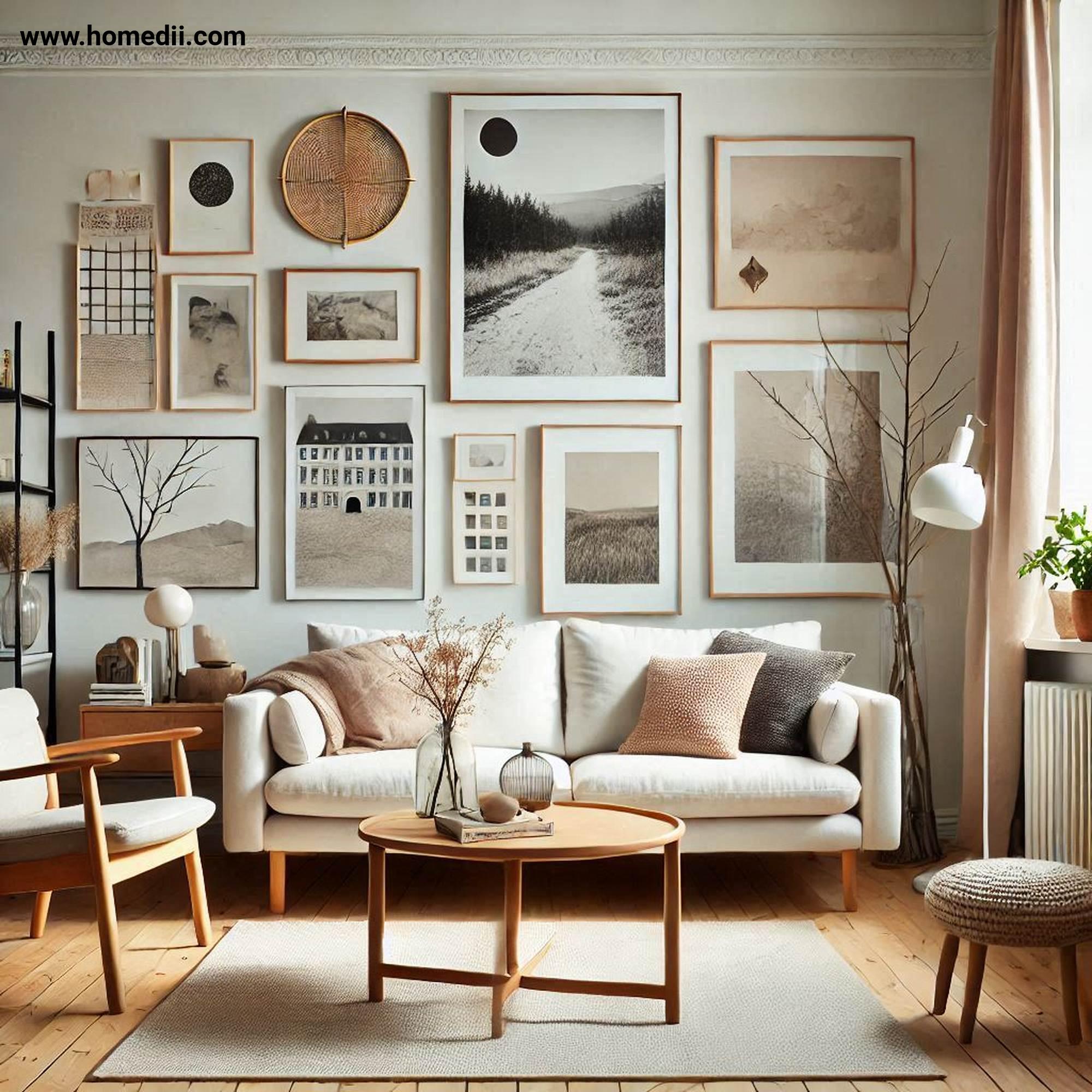 Scandinavian Living Toom - Incorporate Art And Personal Touches with Art, Personal Touches, Paintings, Photographs, Prints, Personal Items!