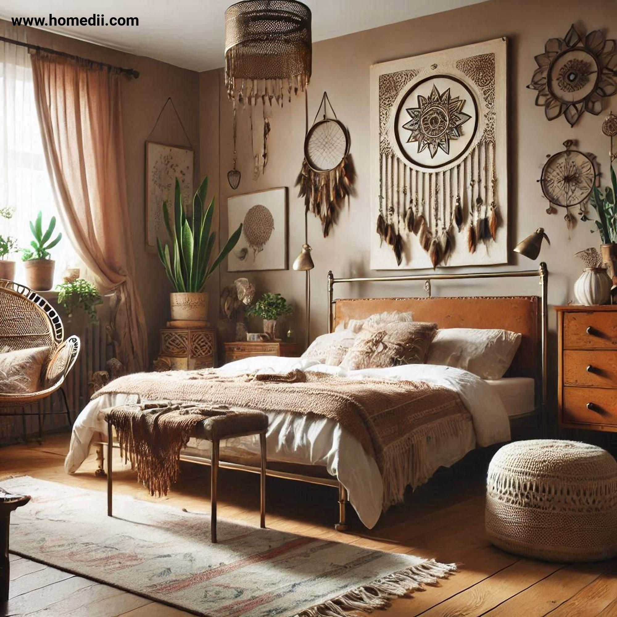 Bohemian Bedroom Tips - Mix And Match Furniture Styles with Vintage Furniture, Modern Furniture, Mixed Styles!