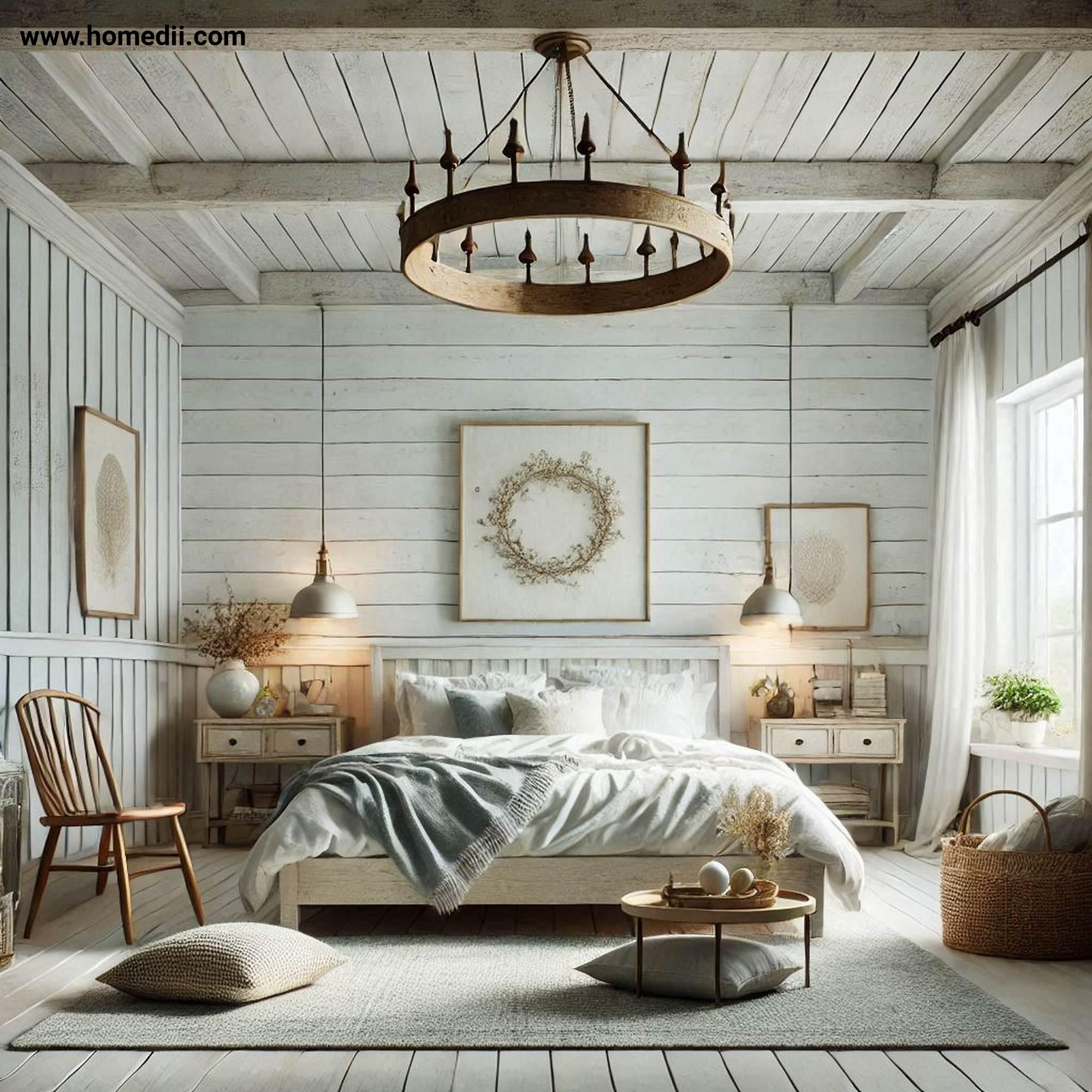 Farmhouse Bedroom Tips - Use Shiplap Walls Or Ceilings with Shiplap Walls, Shiplap Ceilings!