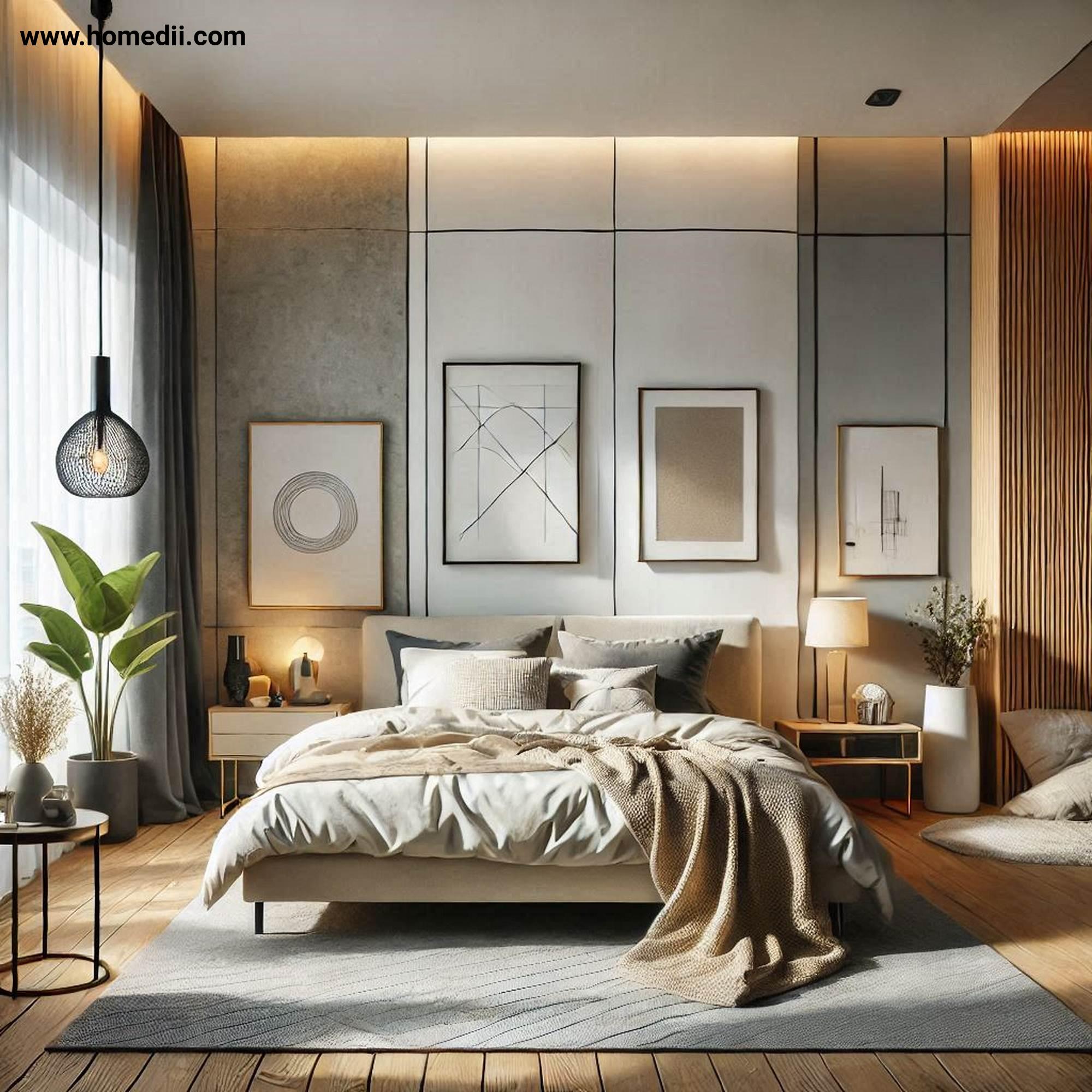 Modern Bedroom Tips - Focus On Clean Lines And Open Spaces with Open Spaces, Thoughtful Furniture Arrangement!