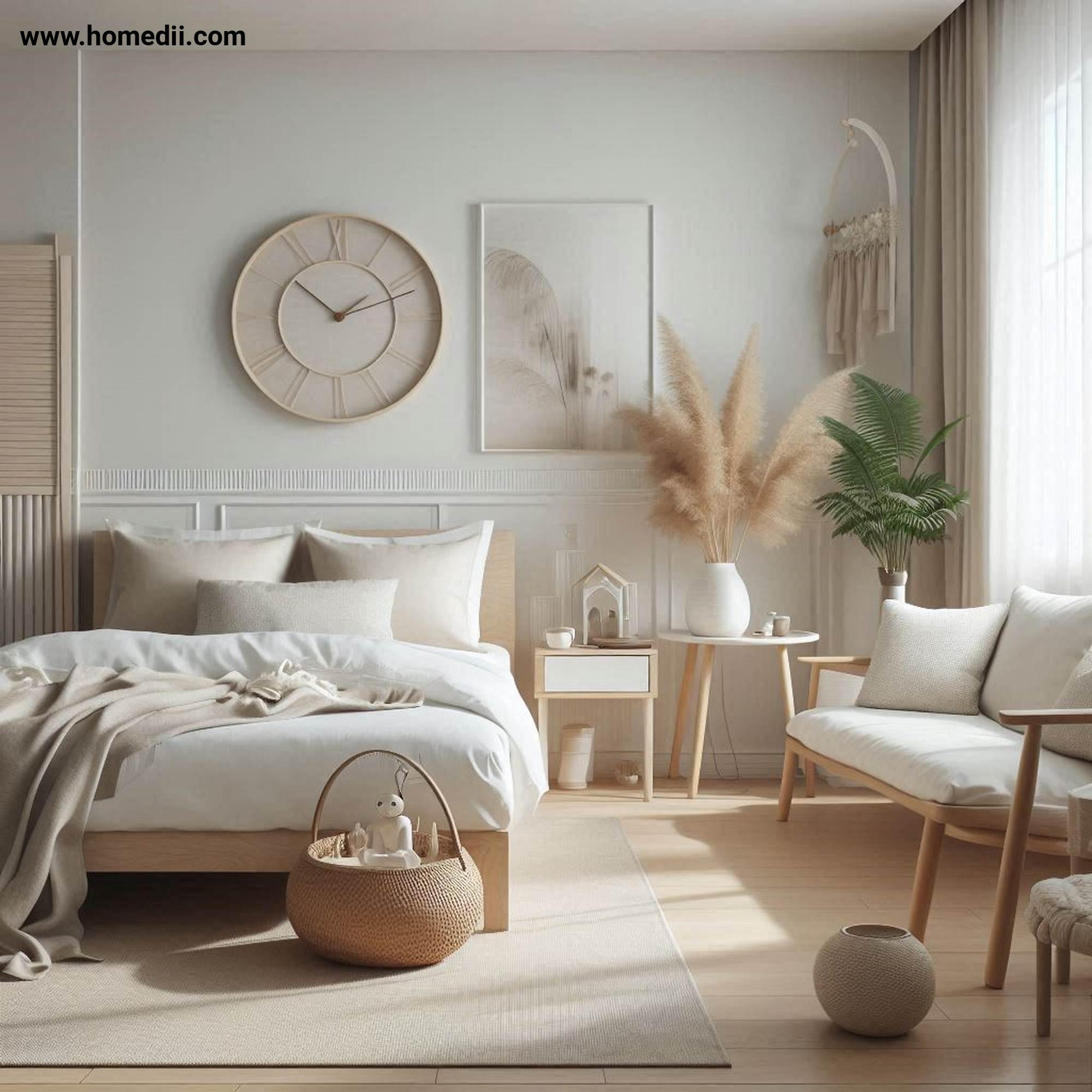 Scandinavian Bedroom - Start With A Neutral Color Palette with White, Beige, Light Gray, Soft Pastels!